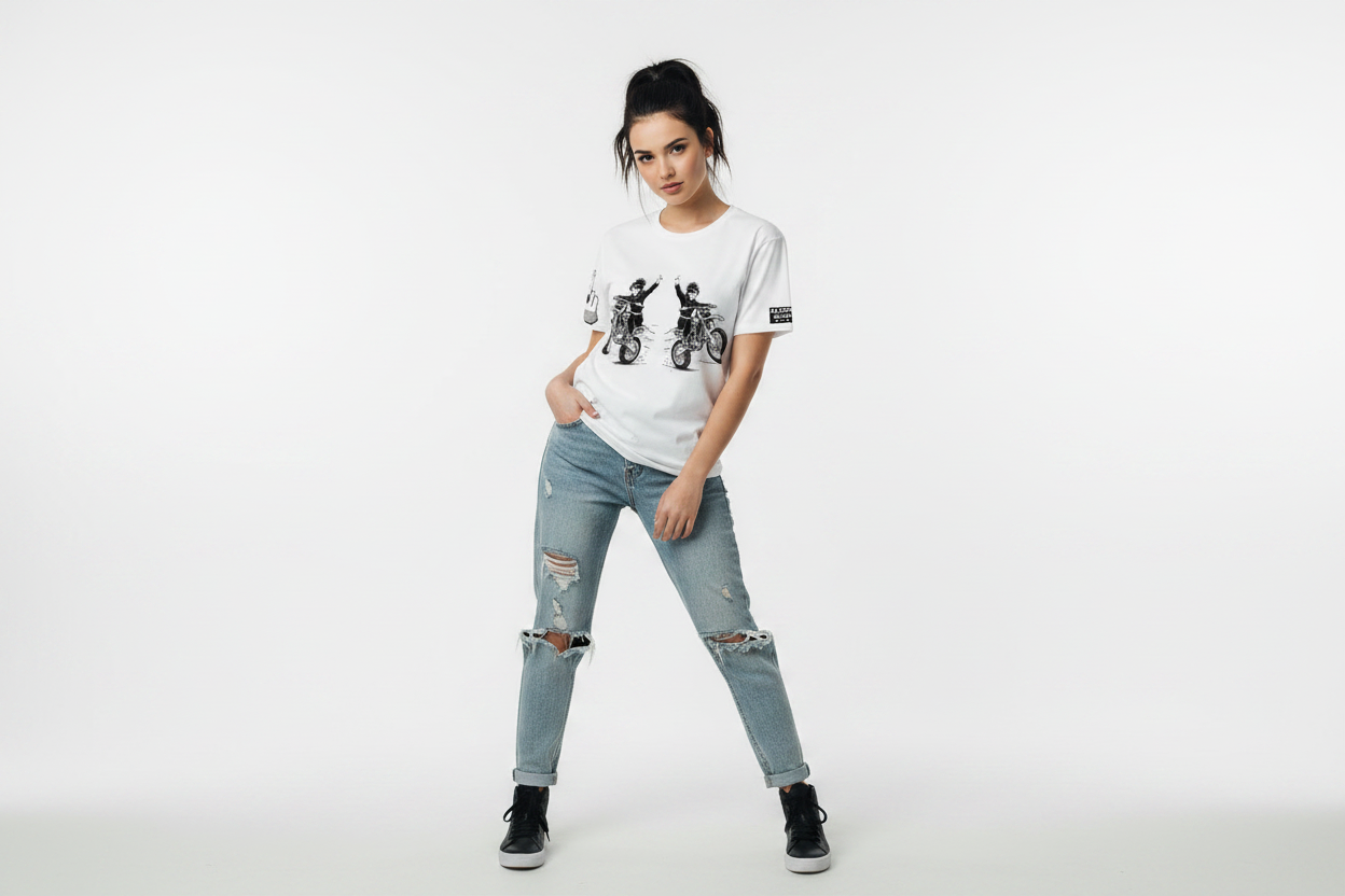 ALGDN Tee On Model