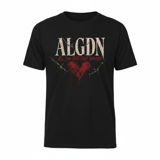 ALGDN All Love Gets Dark Nowadays - Black T-Shirt Product