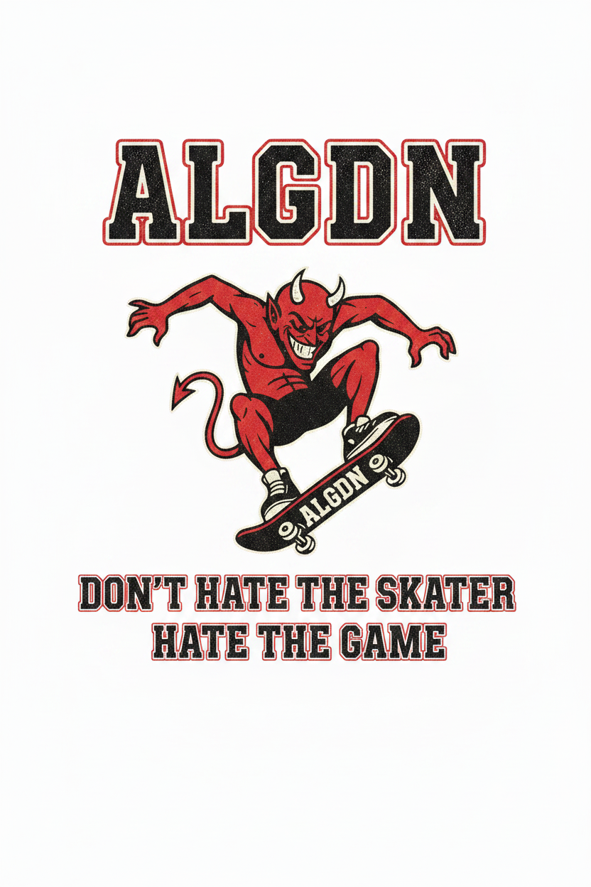 ALGDN Skate Shirt Design v4