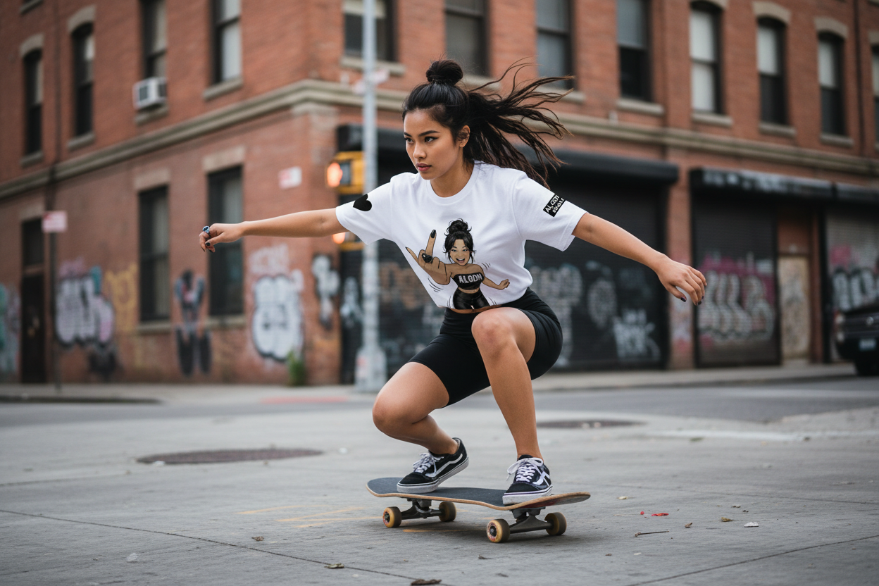 ALGDN Zazita Tee On Skater