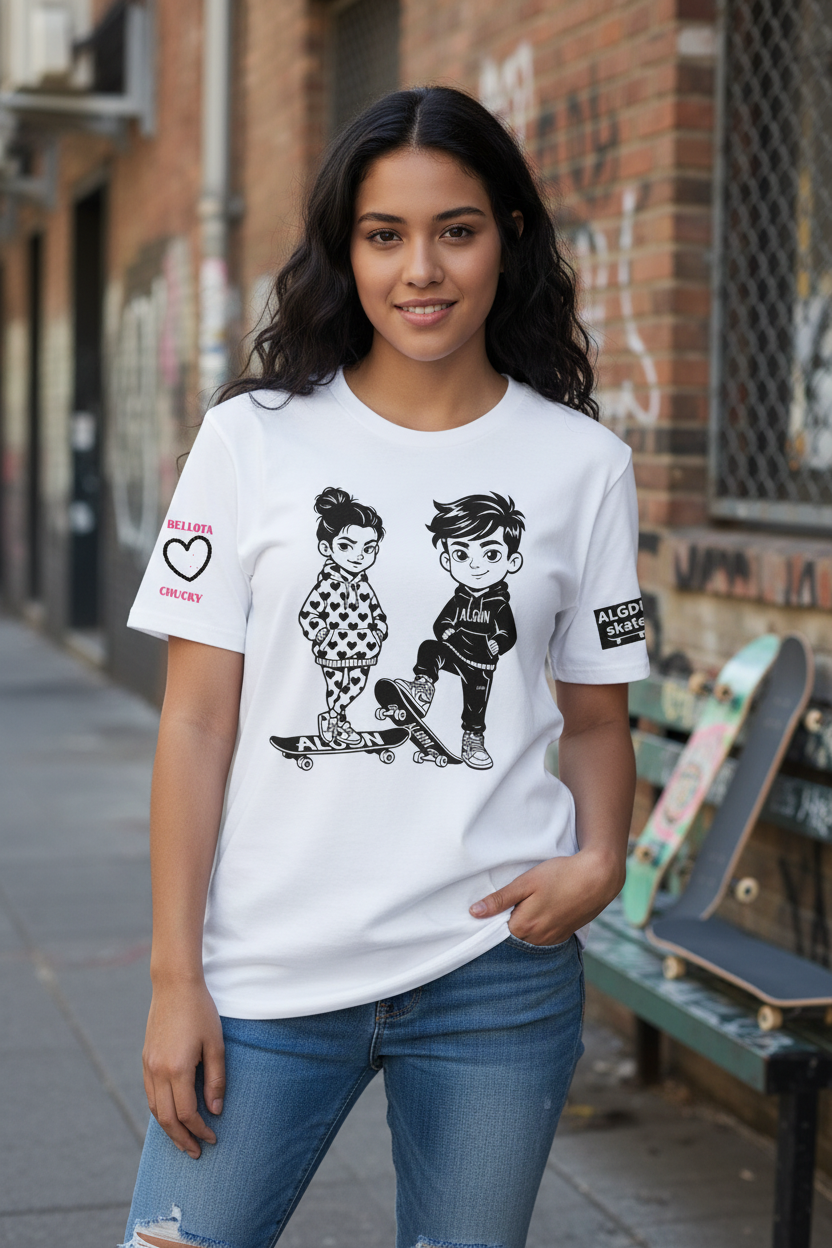 Bellota & Belloto tee on female model