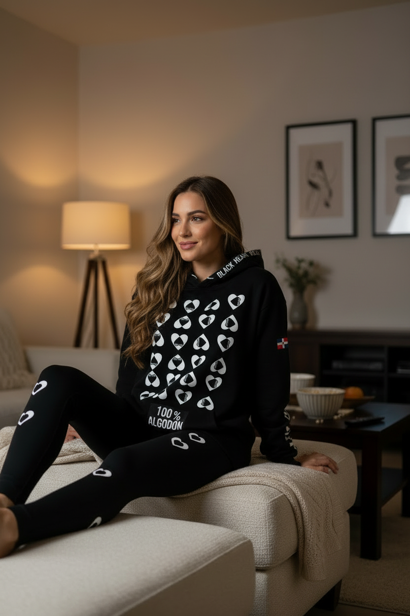 Black Hearts Hoodie - Home No TV