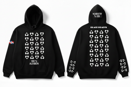 Black Hearts Inside Hoodie