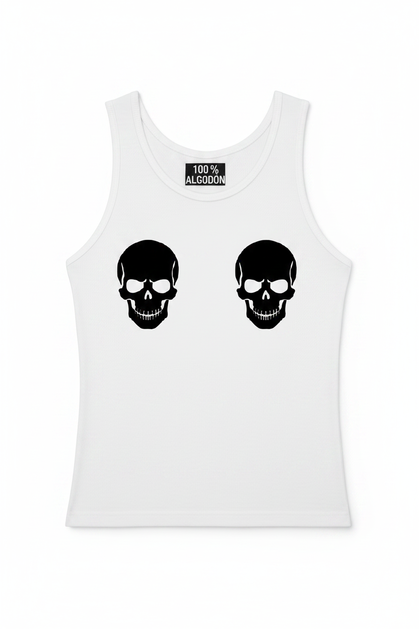 Double Skulls Tank Top