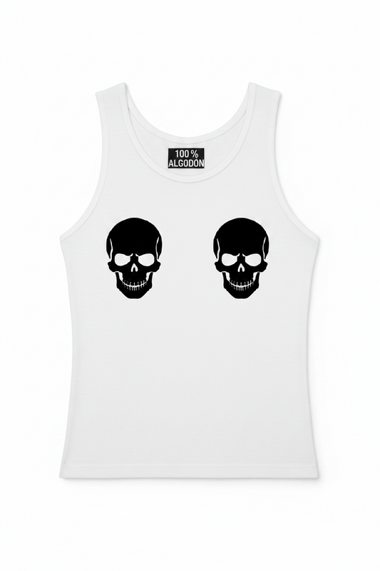 Double Skulls Tank Top