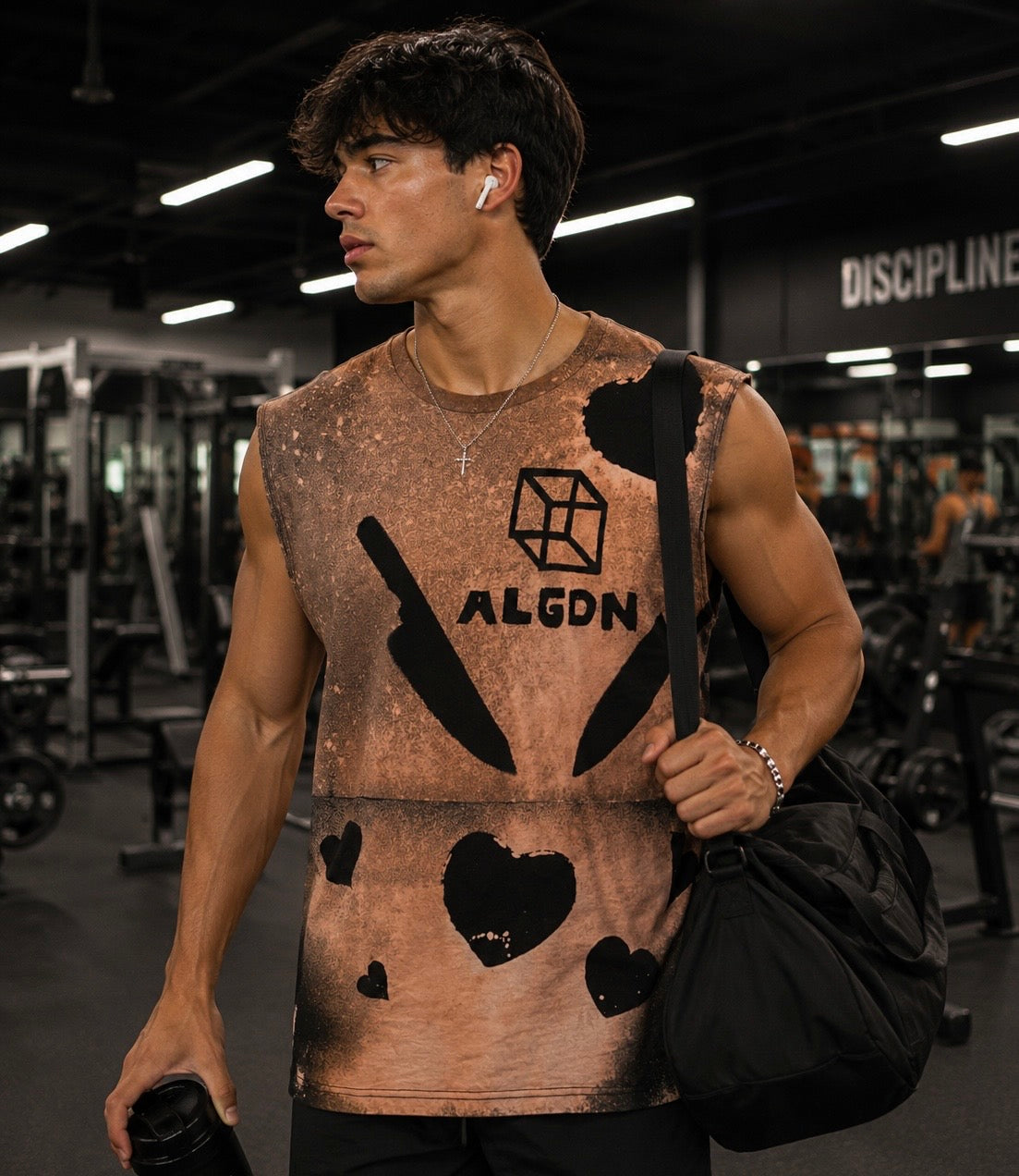ALGDN Art Cube Sleeveless Top